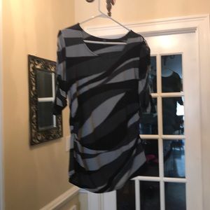 Alfani top with gathered sleeves